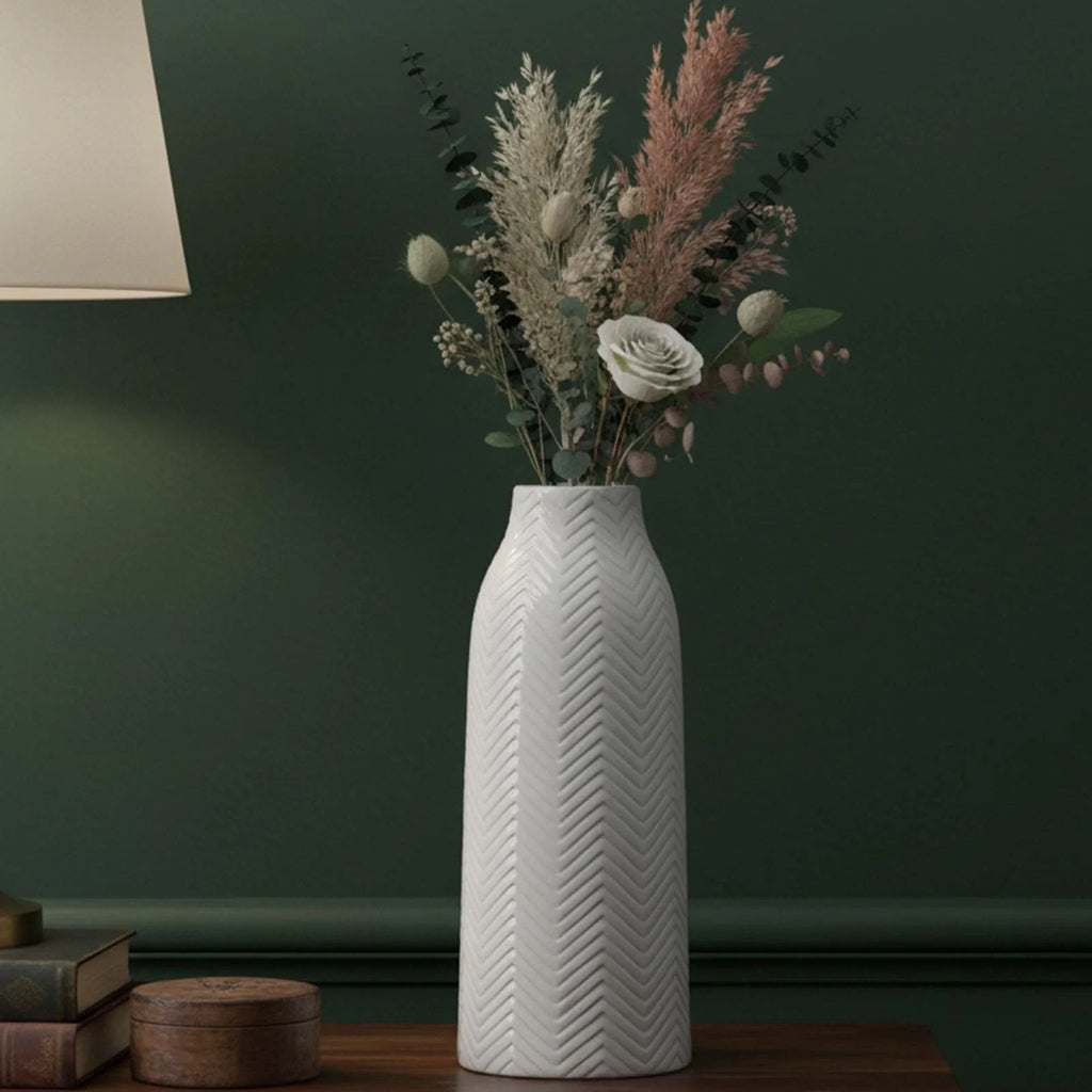 Large White Vase for Flowers Ceramic Vase for Home Decor Tall Vases for Your ...